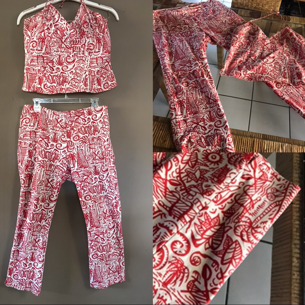 Cute Esprit Halter Top with Matching Capri Pants